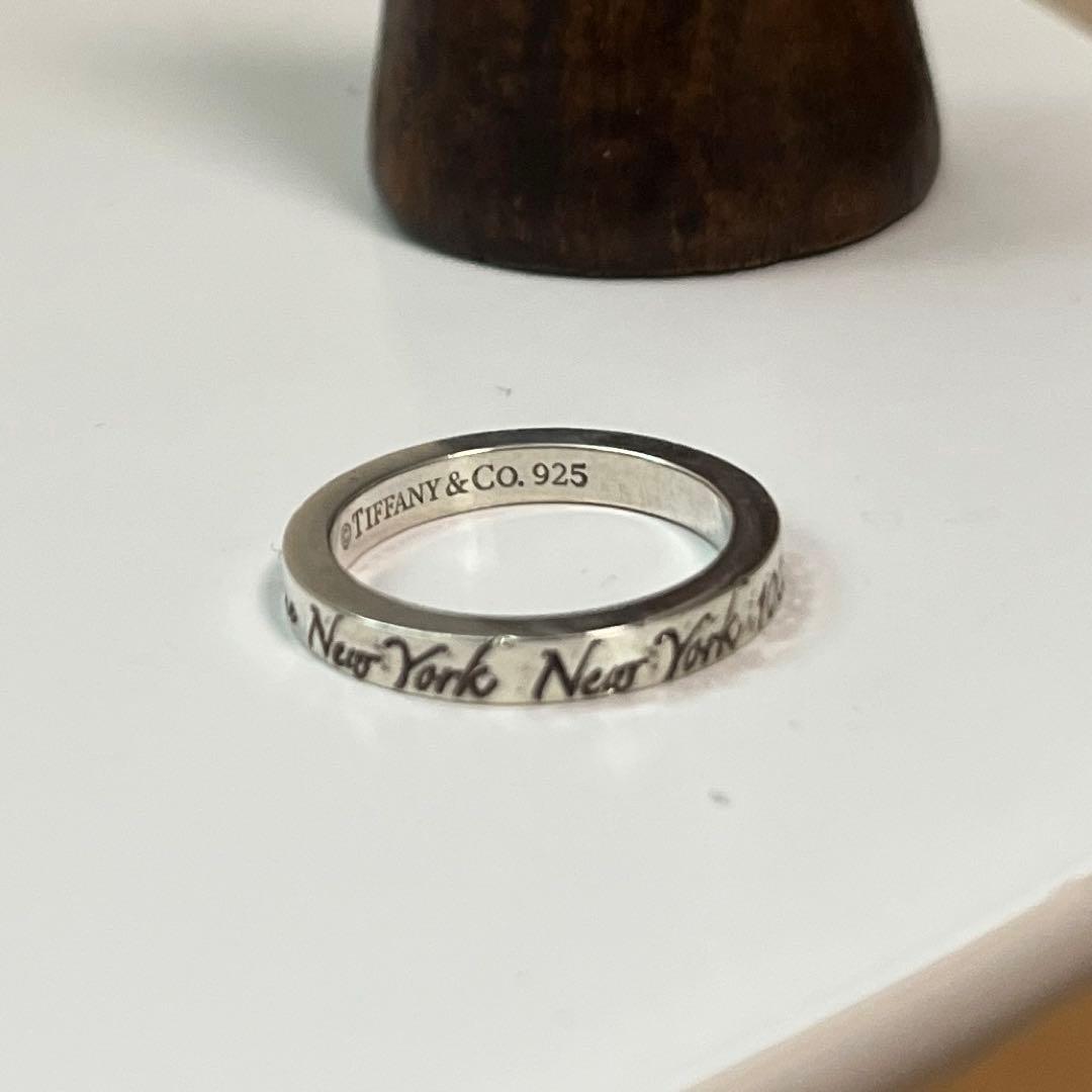 ティファニー　ノーツナローリング　9号 シルバー　925