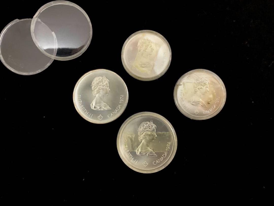 4点フルセット！カナダモントリオールオリンピック(1976年)記念銀貨
