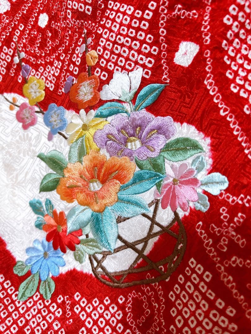 豪華逸品♡総絞りフルセット♡七五三　3歳　女の子　正絹　刺繍