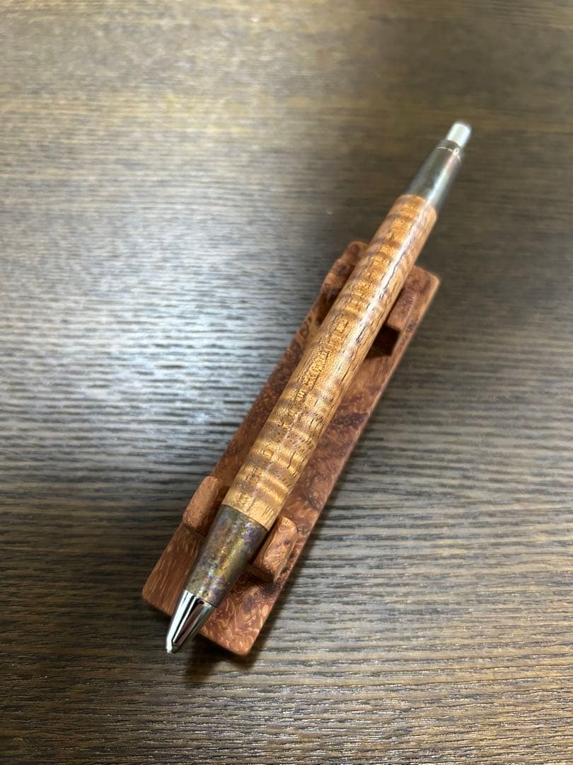 野原工芸 斑紋孔雀色 ハワイアンコアカーリー 固定式口金付属 MP