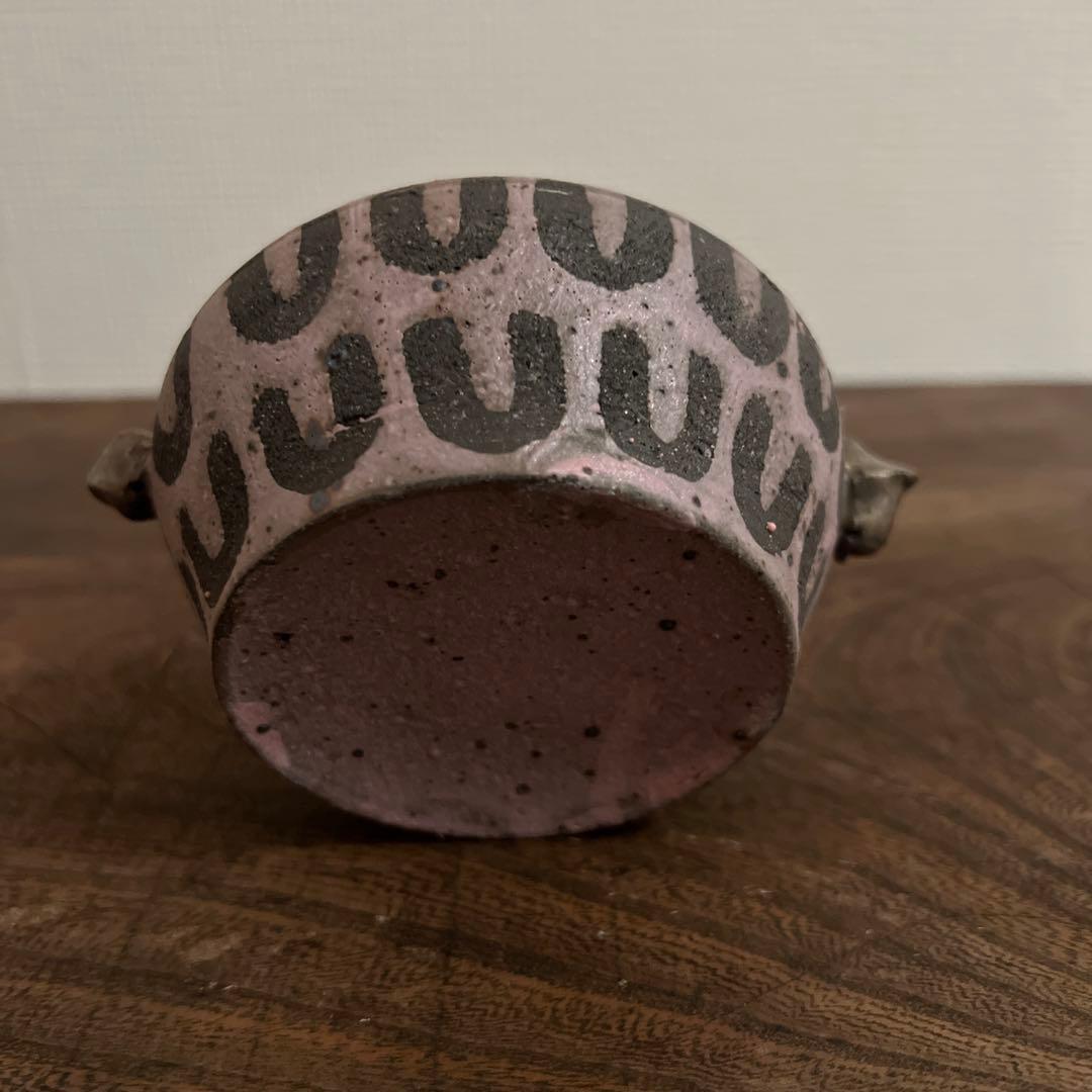 山田義力 銀彩 花瓶 個展購入 新品未使用 山田義力 花瓶 大嶺實清 大嶺