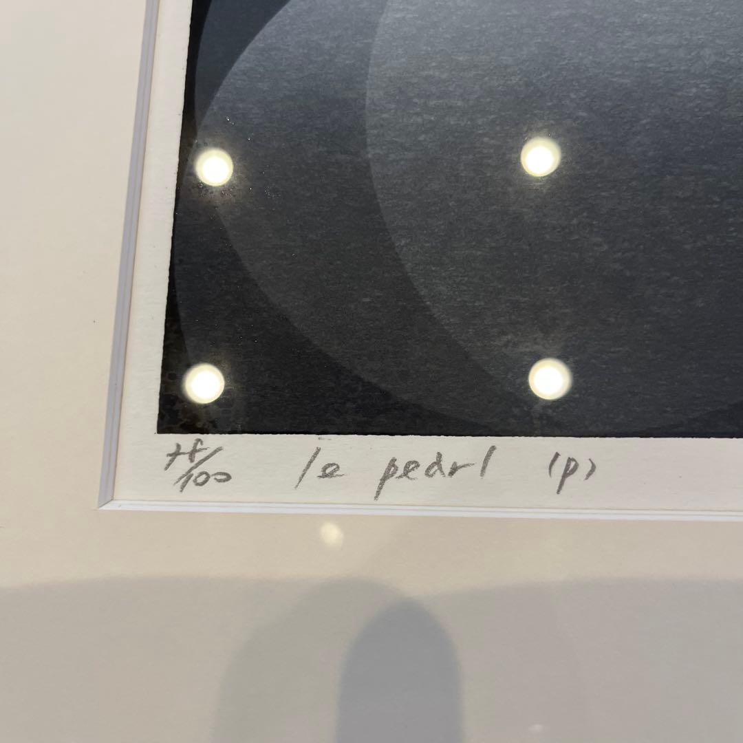 笠井正博　シルクスクリーン　宝石箱シリーズ　le perle (p) サイン入り