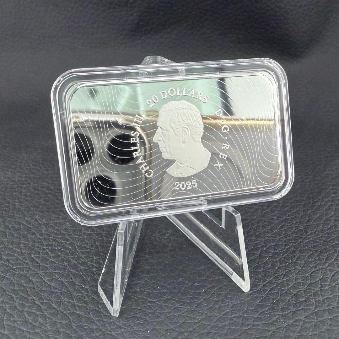 銀貨 二重絵柄埋込 カナダ 滝と幻想的な女性 カラー プルーフ 1オンス