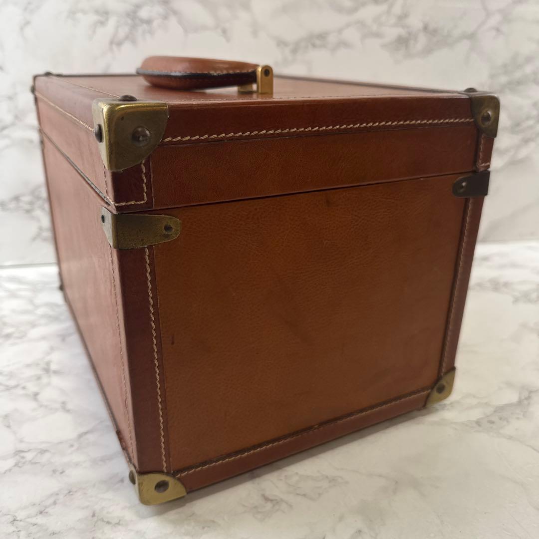 ヴィンテージ POLLINI ポリーニ 本革 レザー メイクボックス トランク