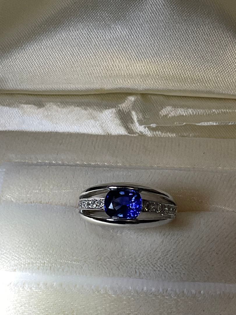 k18WG サファイアダイヤモンドリング とろ様用