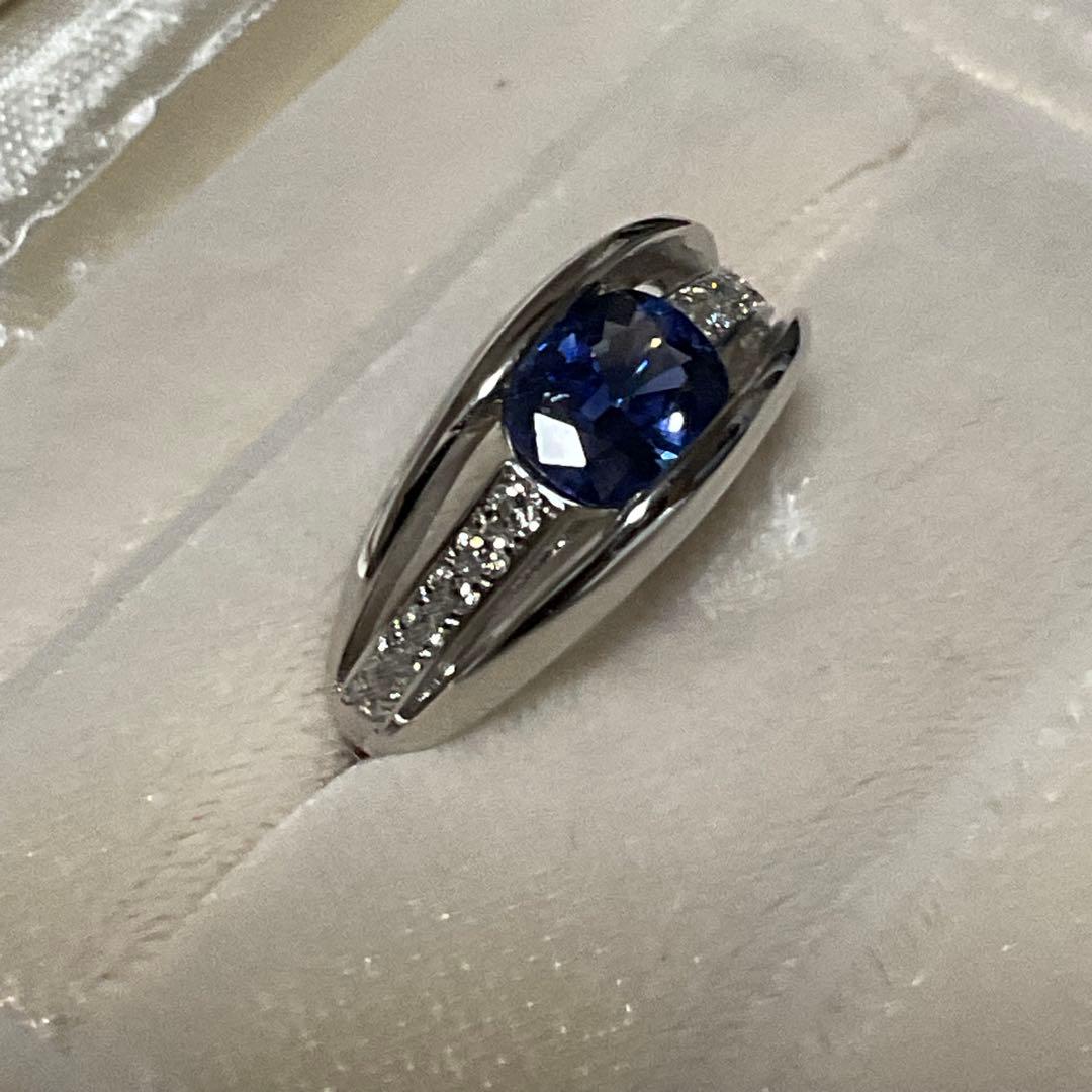 k18WG サファイアダイヤモンドリング とろ様用