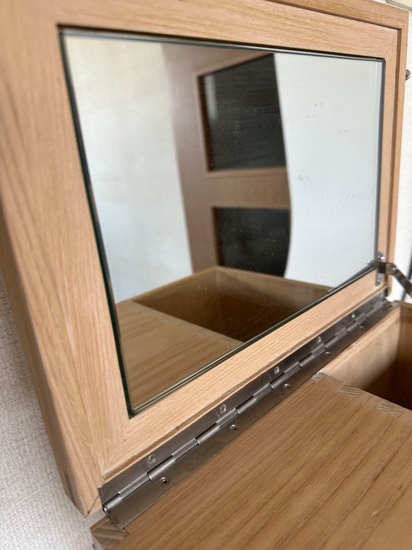 オーダー コスメボックス タモ×ウォールナッツ