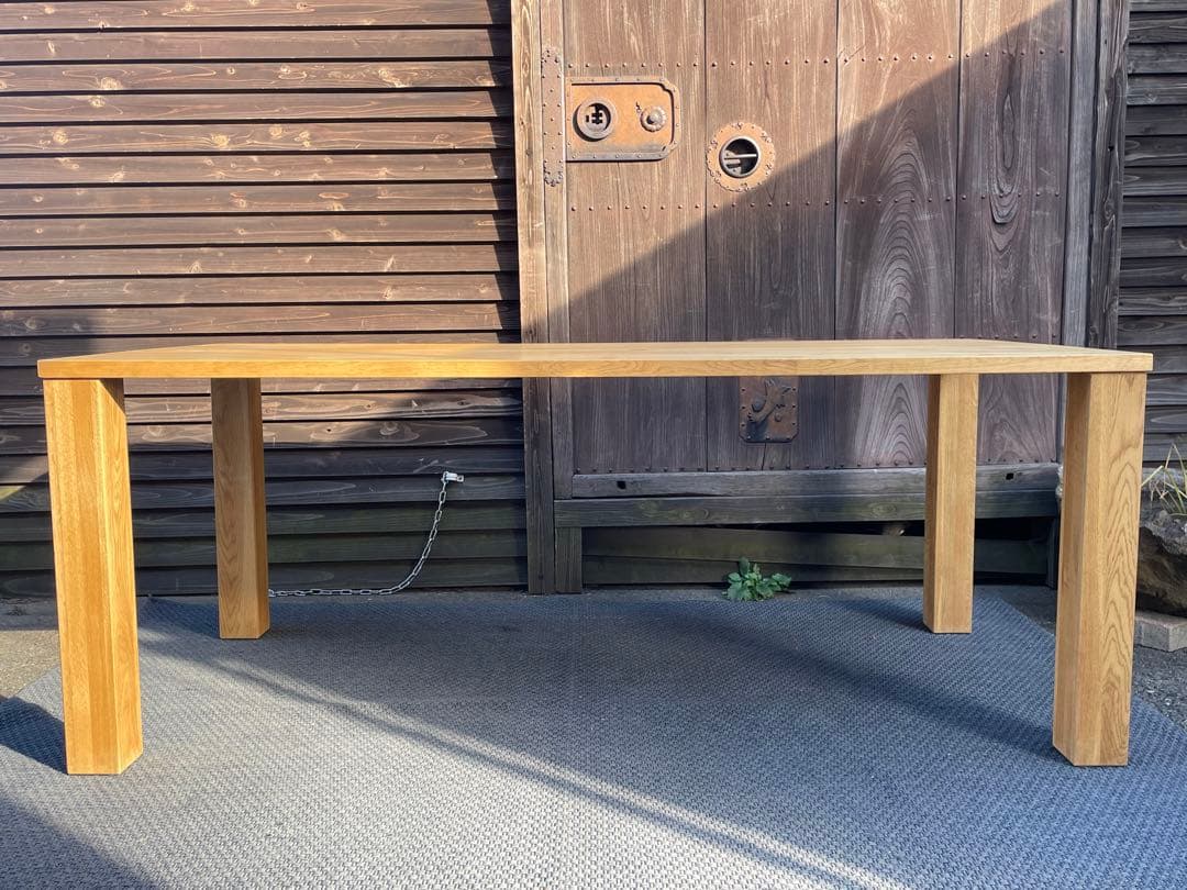 クラッシュゲート　デン　ダイニングテーブル　180cm　ナラ材　仙台　宮城