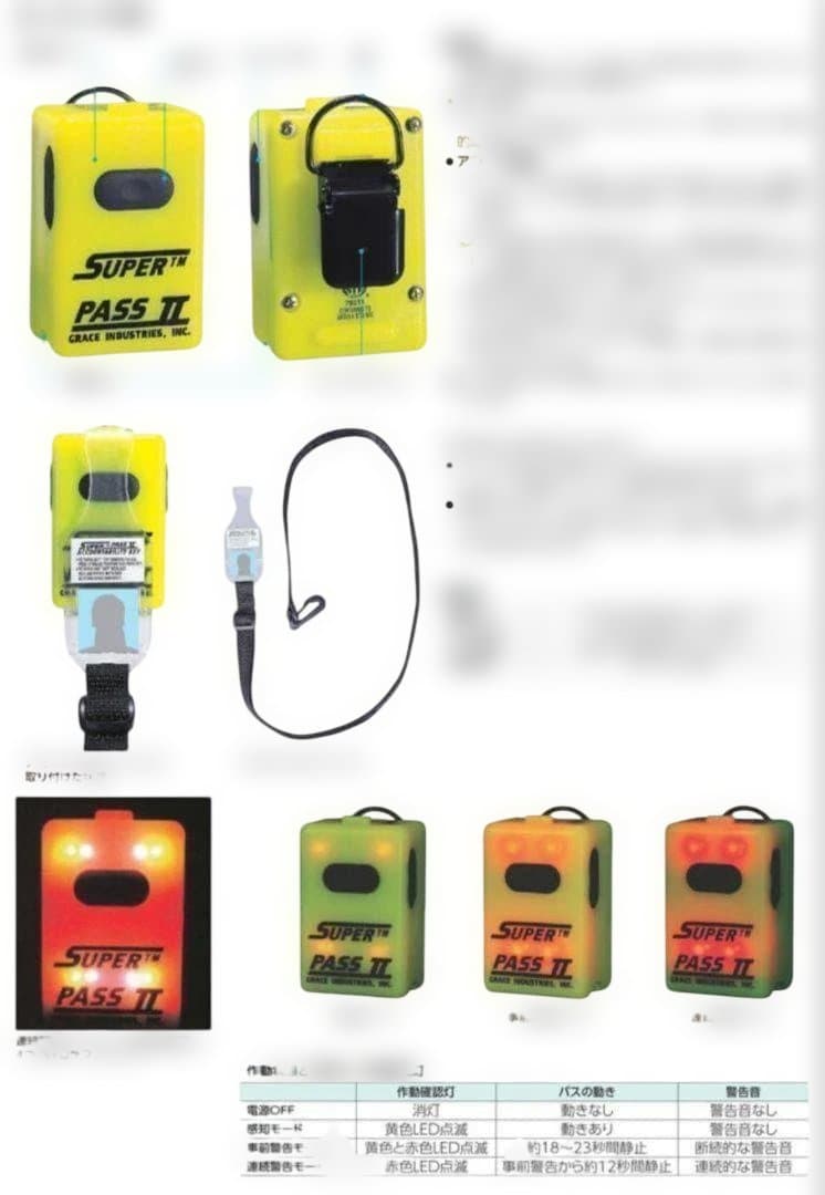 消防用 携帯警報器 スーパーパスⅡ【新品未使用】