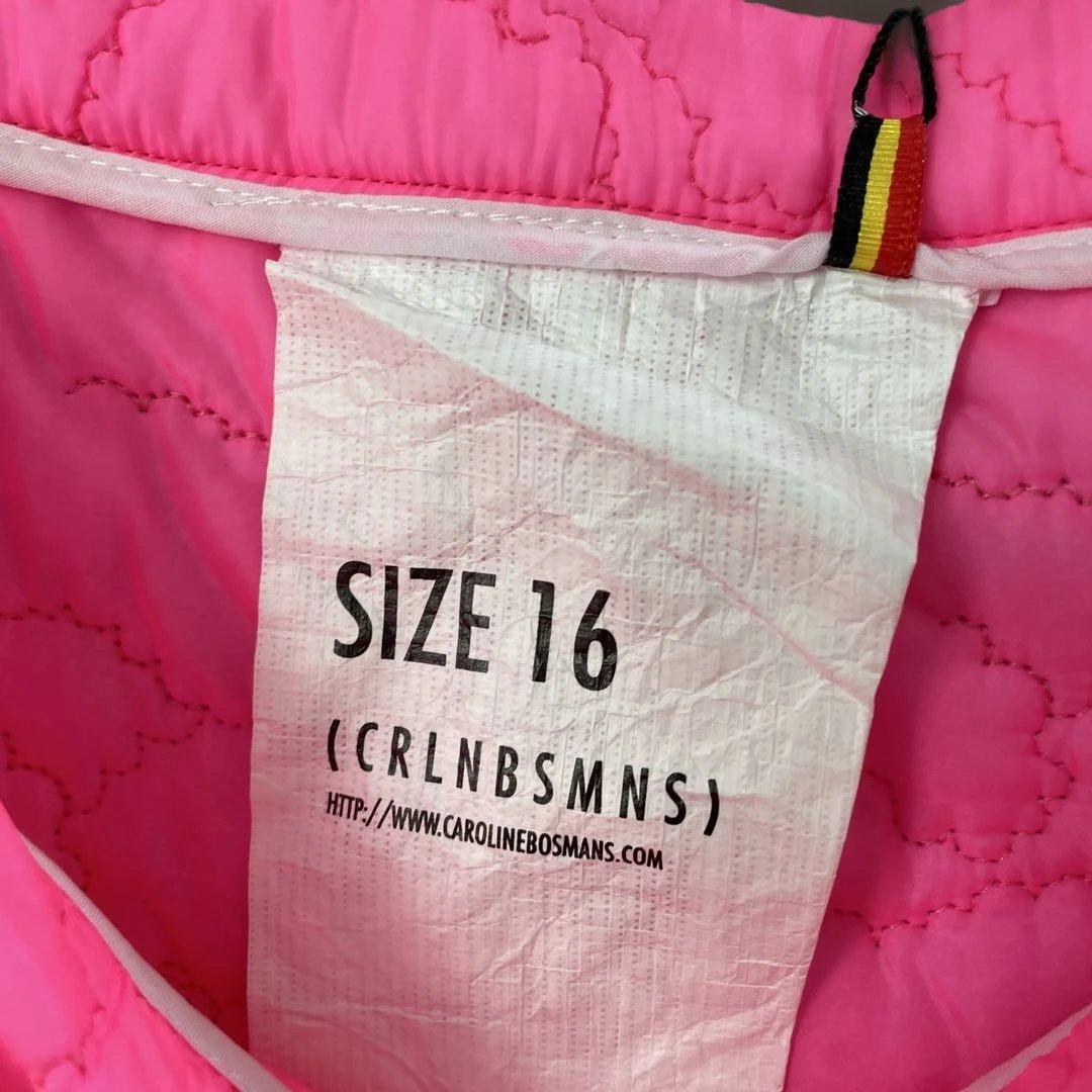 ⚫︎caroline bosmans⚫︎ピンクのくまキルトのスカート16Y