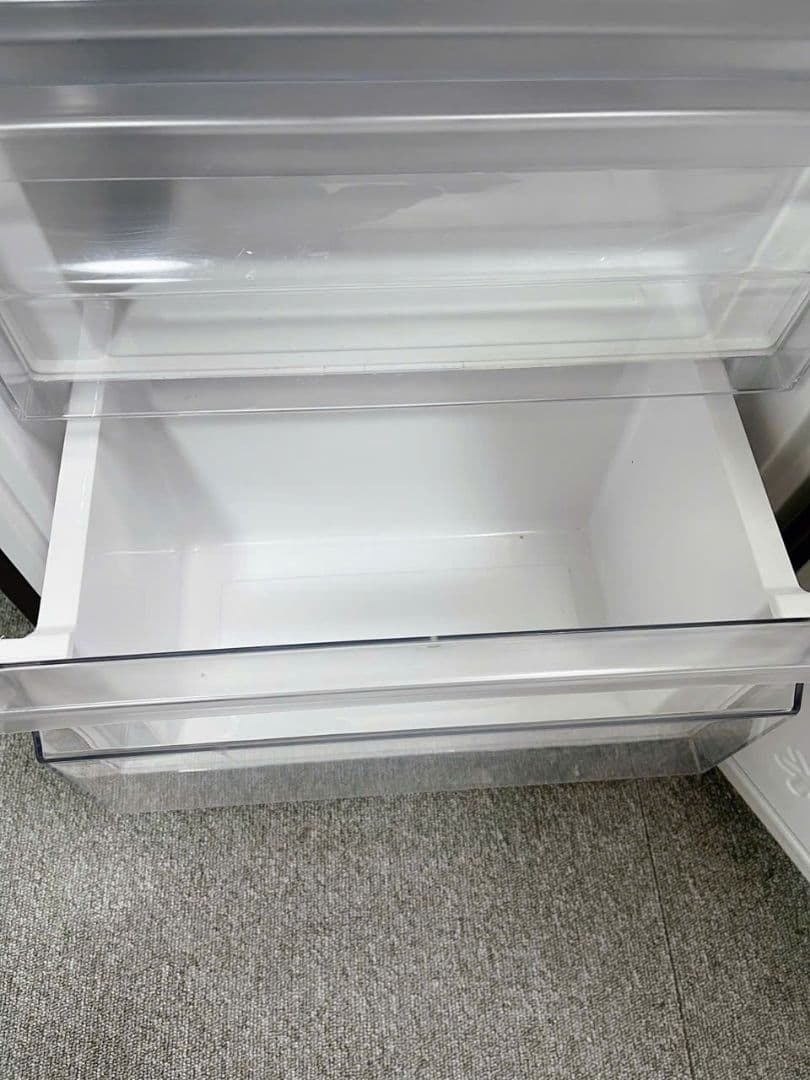 福岡配送、設置込み2022年製Haier JR-NF148CK ブラック冷蔵庫