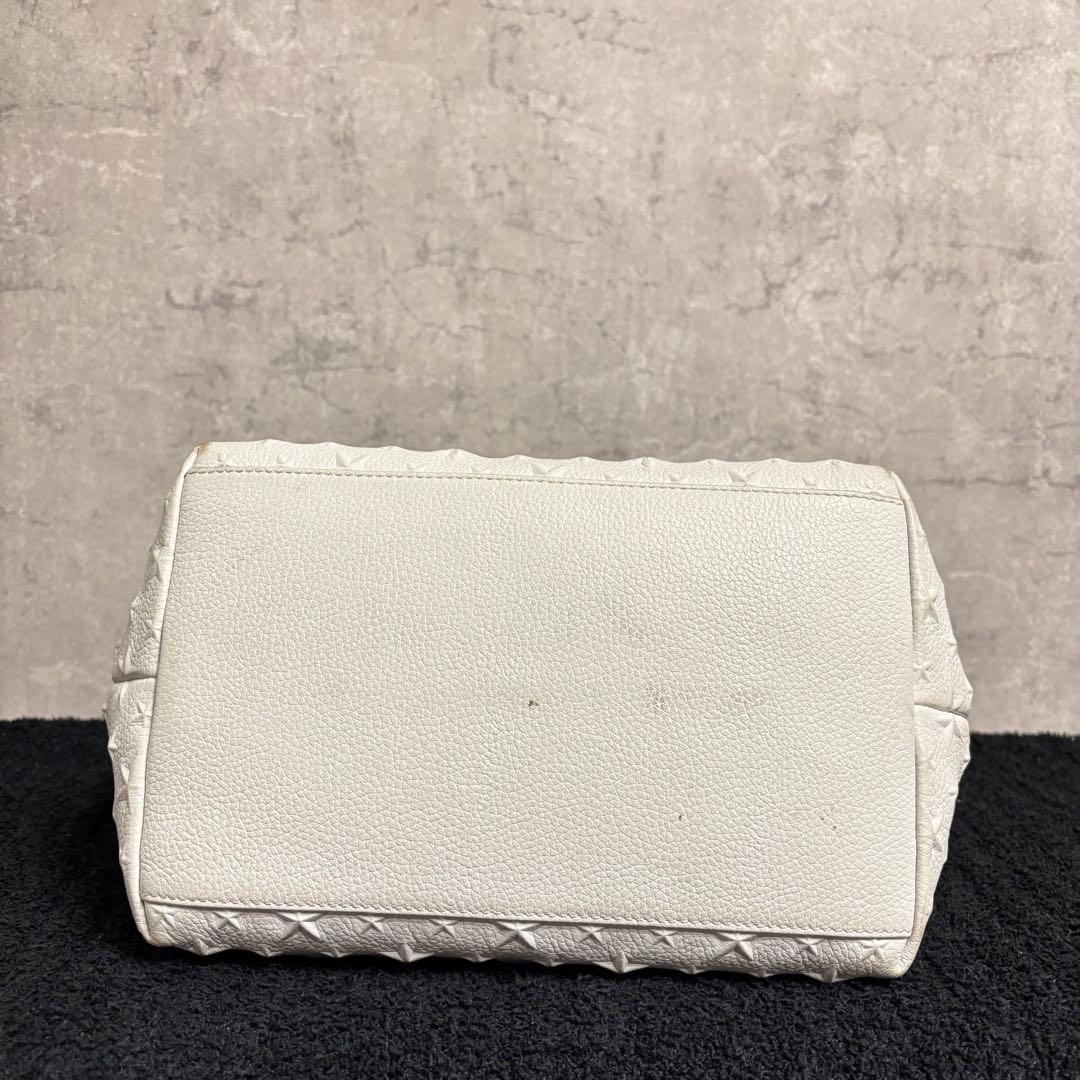 JIMMY CHOO ジミーチュウ ピムリコ スターエンボス ホワイト 肩掛け