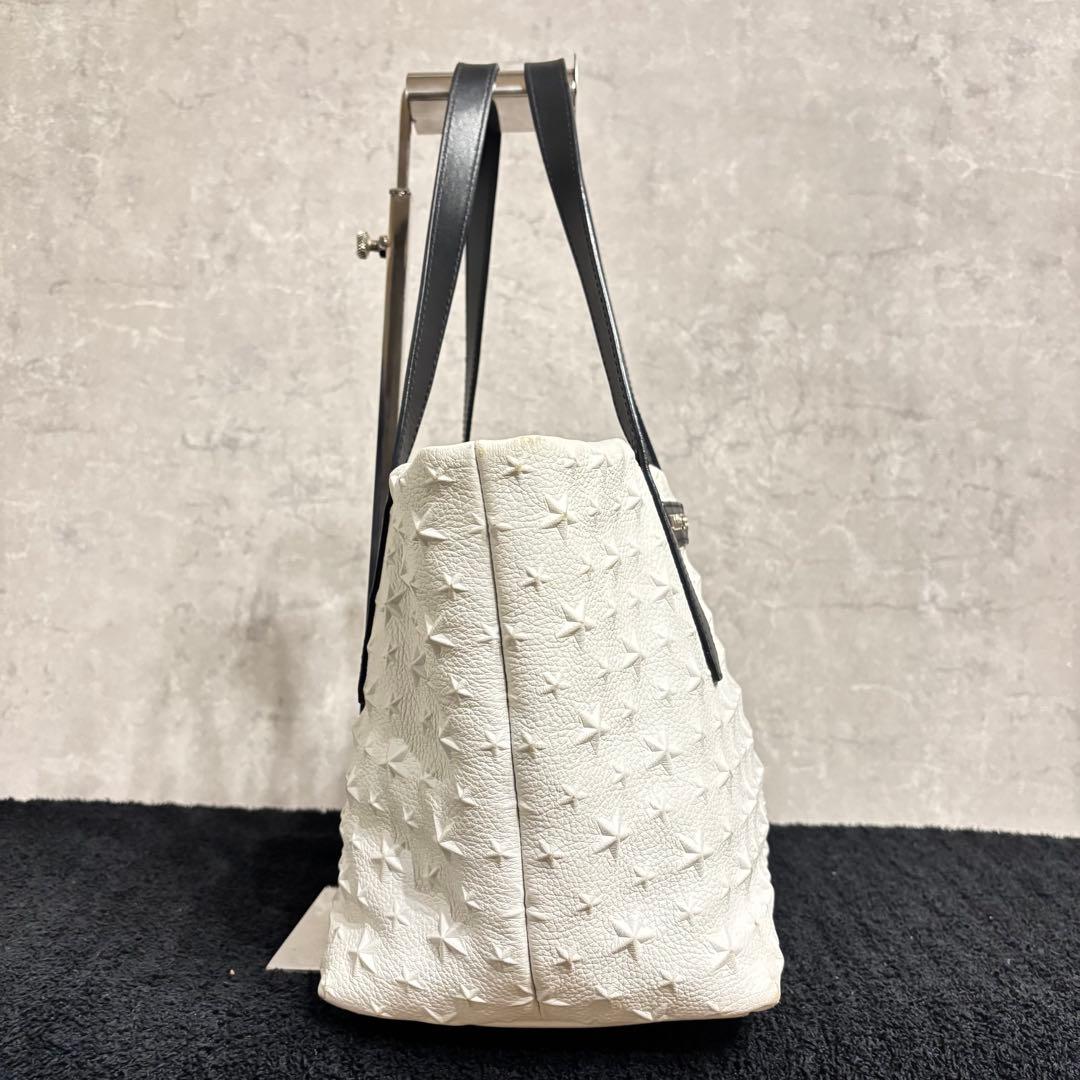 JIMMY CHOO ジミーチュウ ピムリコ スターエンボス ホワイト 肩掛け