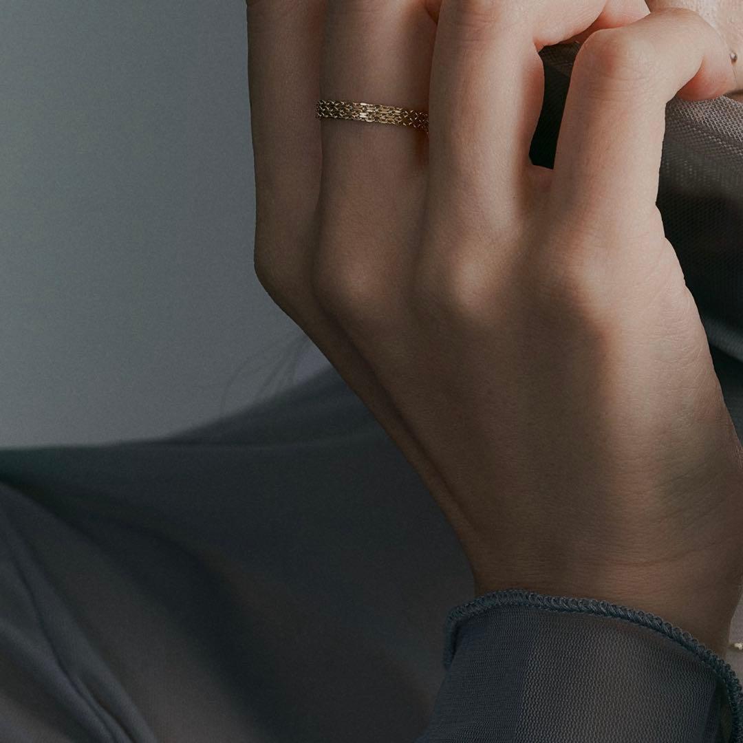 K18 ビスマルク チェーンリング　L&Co.