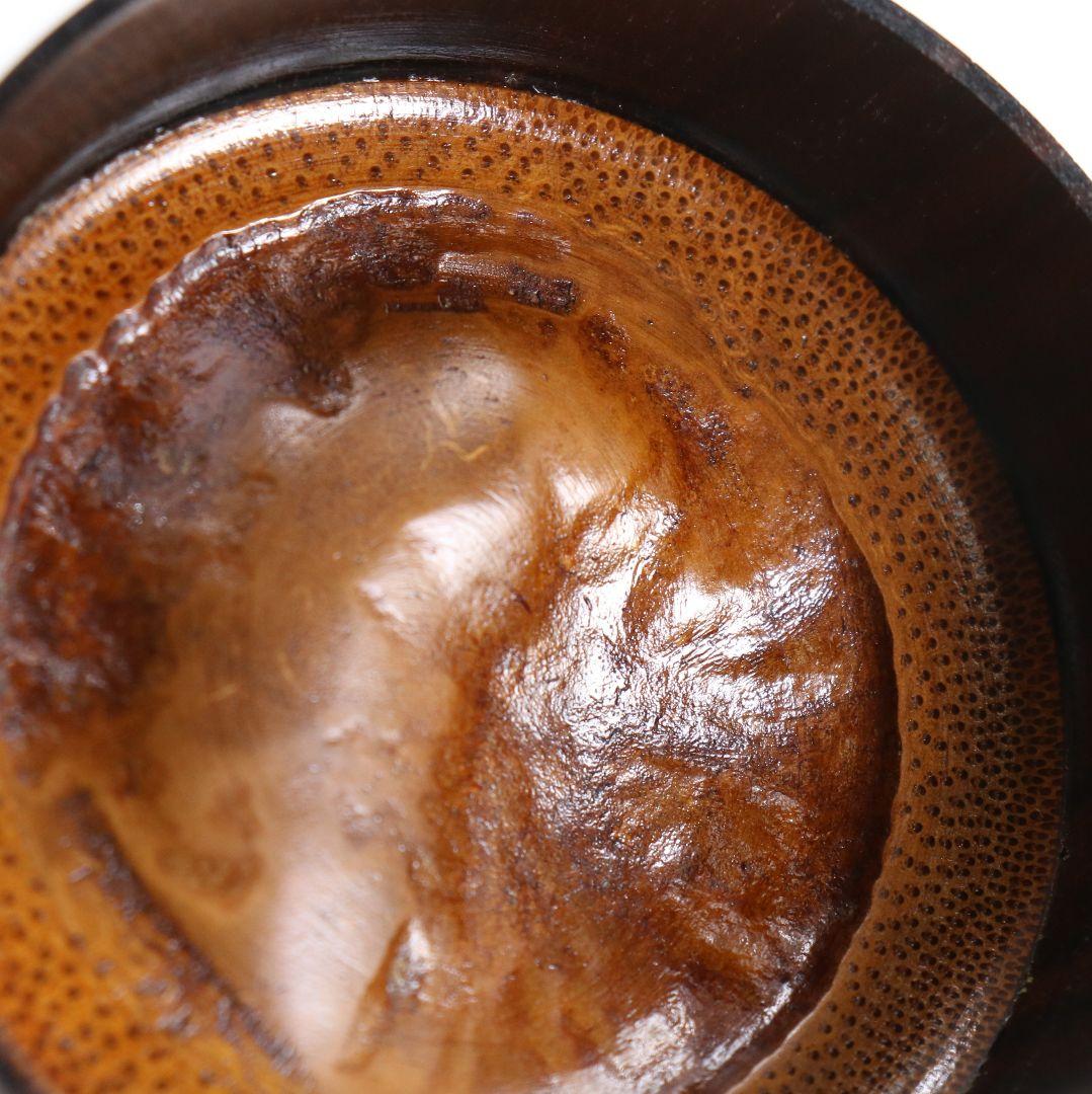 畑幸春作 縞黒檀に竹根嵌 高台寺蒔絵 中棗 茶道具 共箱 V946 - メルカリ