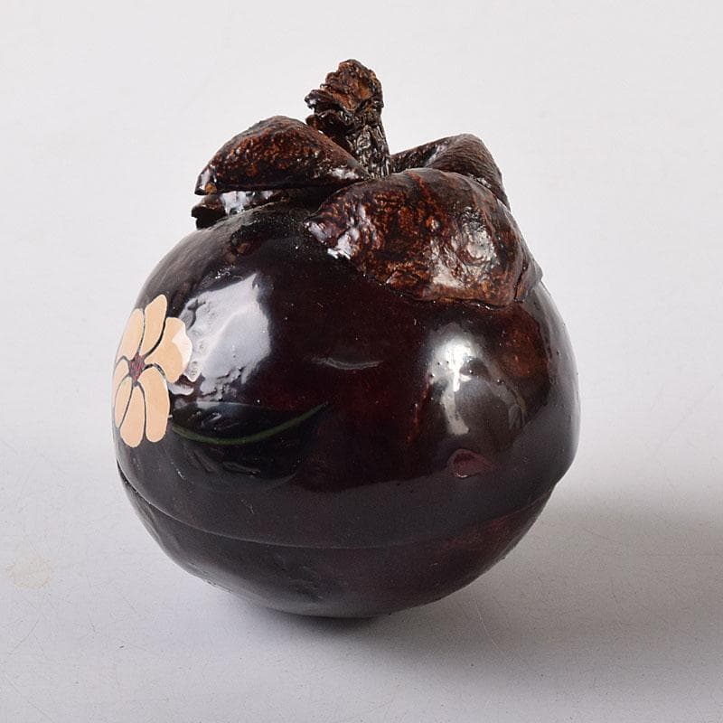 茶道具　浜崎貞鳳作　金蒔絵　マンゴスチン香合　共箱　V　8136