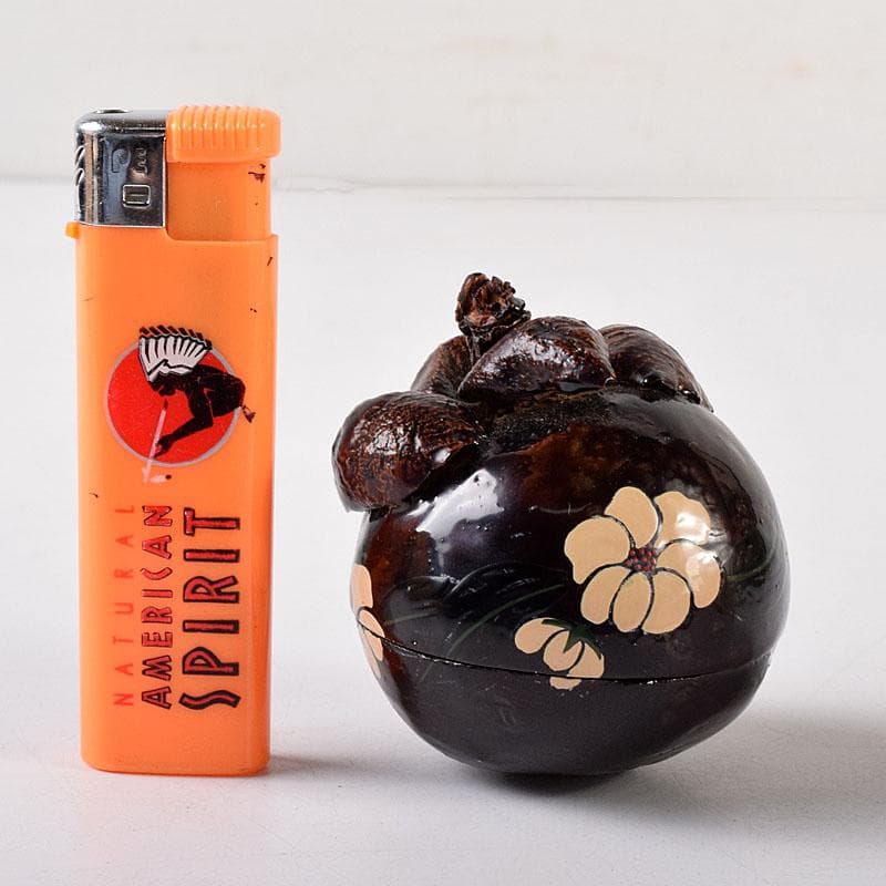 茶道具　浜崎貞鳳作　金蒔絵　マンゴスチン香合　共箱　V　8136