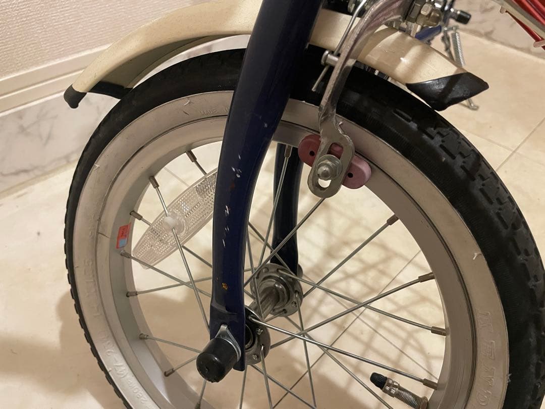 引取希望 INNOVATIONFACTORY 自転車あさひ 14インチ ネイビー - メルカリ