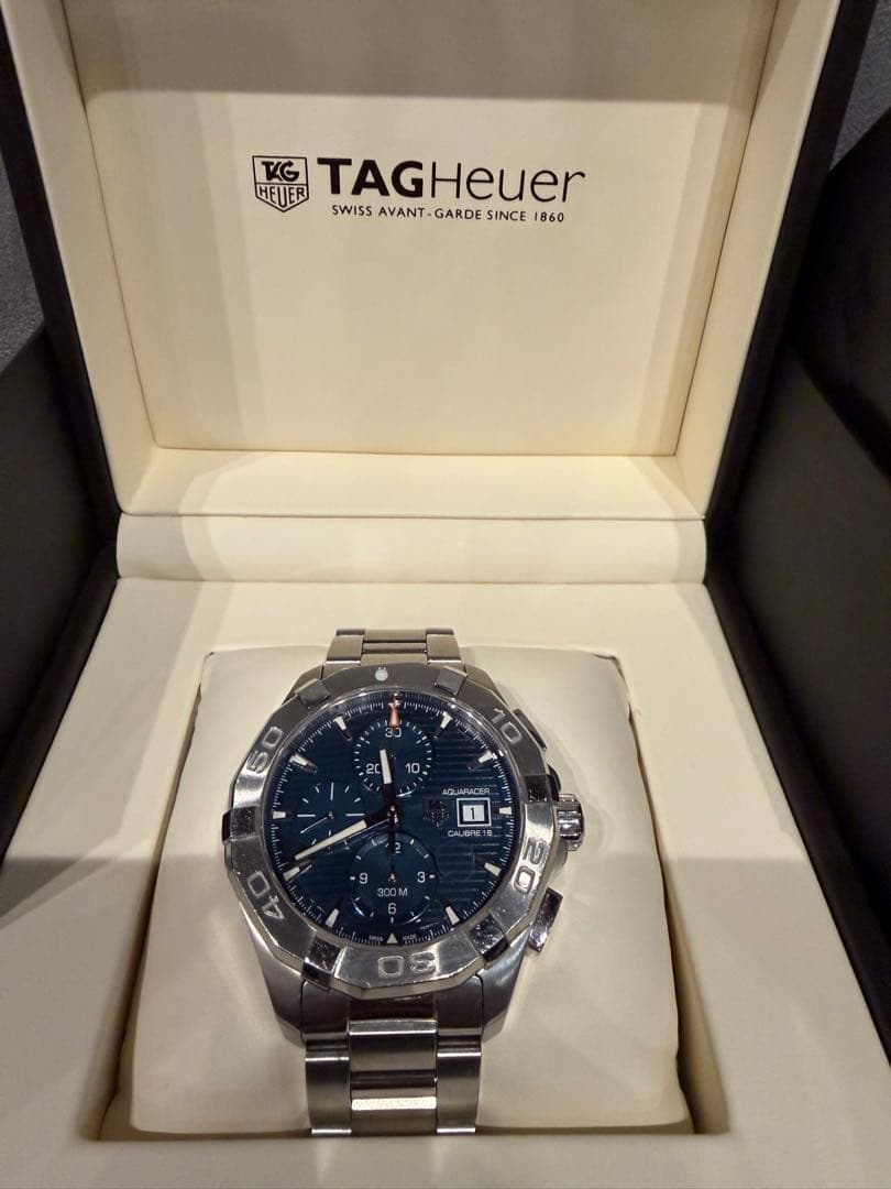 O*o様 タグホイヤー アクアレーサー クロノグラフ 自動巻 メンズ 腕時計 箱