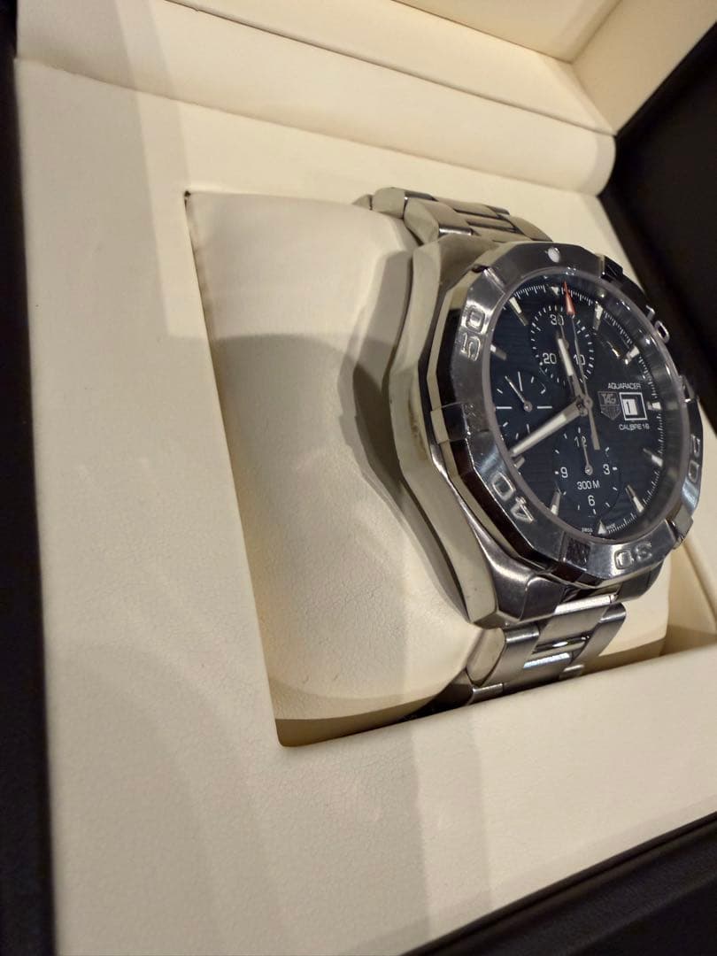 O*o様 タグホイヤー アクアレーサー クロノグラフ 自動巻 メンズ 腕時計 箱