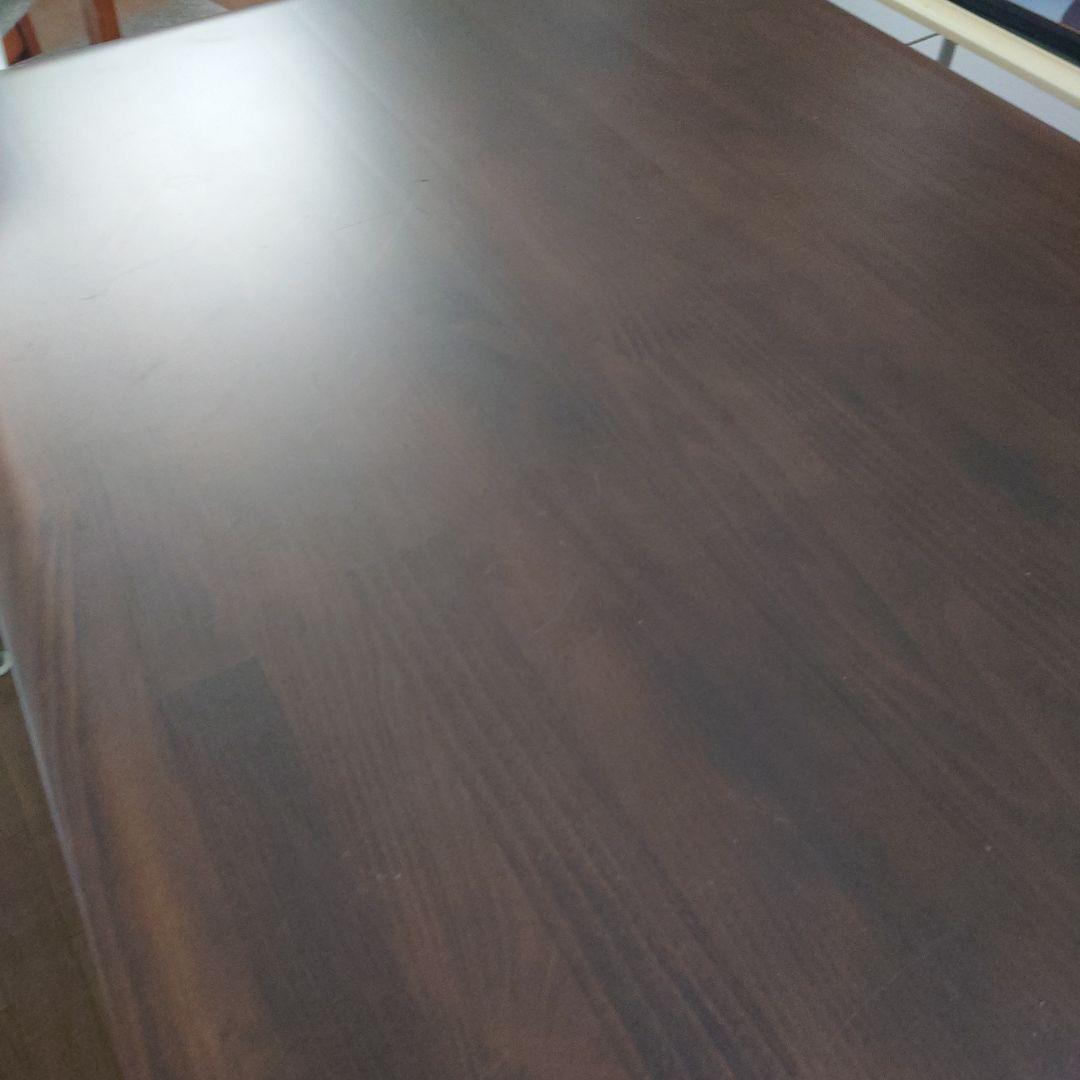 ダークブラウン木製ダイニングテーブル 約200cm x 85cm