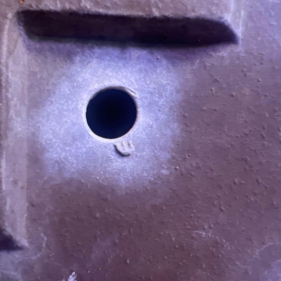 盆栽鉢 紫砂 紫泥 陶器 志那鉢、中国鉢 コレクション 骨董品 落款あり 中鉢