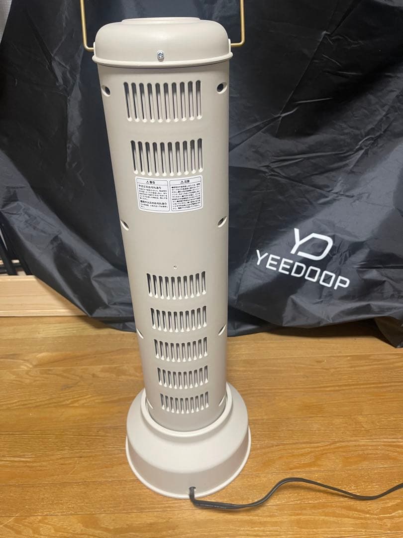 BRUNO タワー型カーボン管ヒーター グレージュ USED