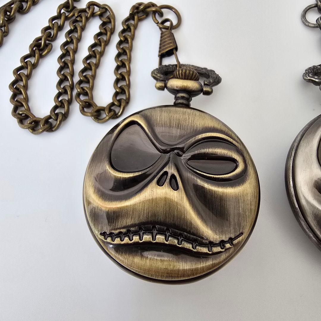 匿名】ナイトメア・ビフォア・クリスマス 懐中時計 2点セット