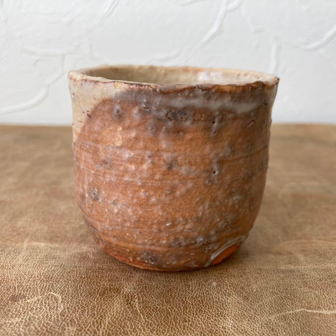 萩焼 三輪休雪 ぐい呑 酒呑 共箱は(十代) 人間国宝