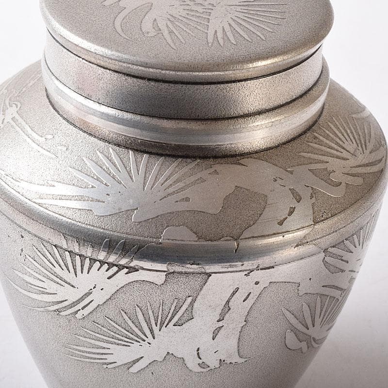 TM 　さつま岩切　正錫　松鶴文　茶壷　茶心壷　約350g　C　7729