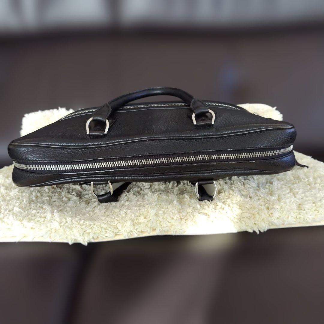 dunhill 黒 レザー ビジネスバッグ