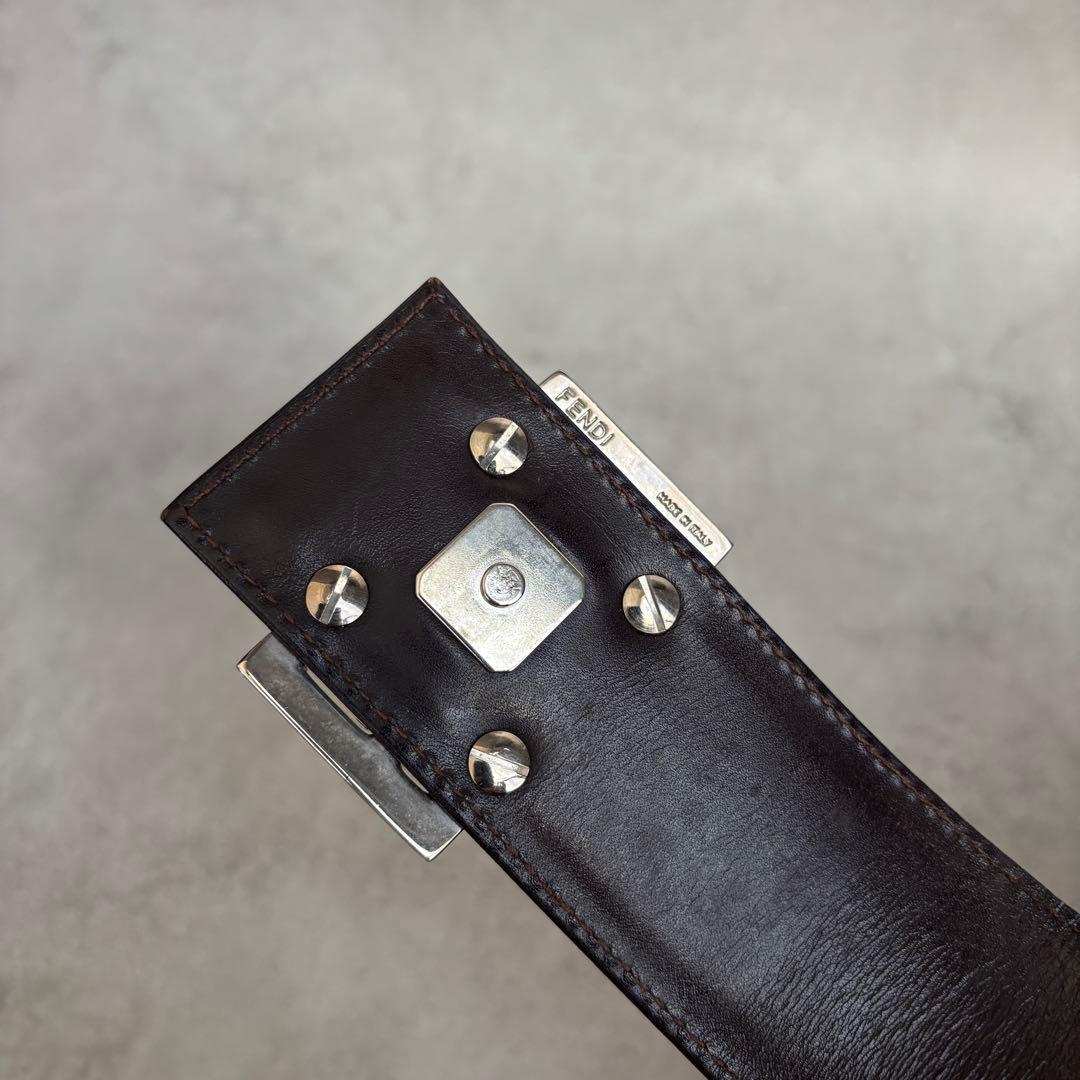 FENDI ズッカ FFロゴ キャンバス レザー ハンドバッグ トート