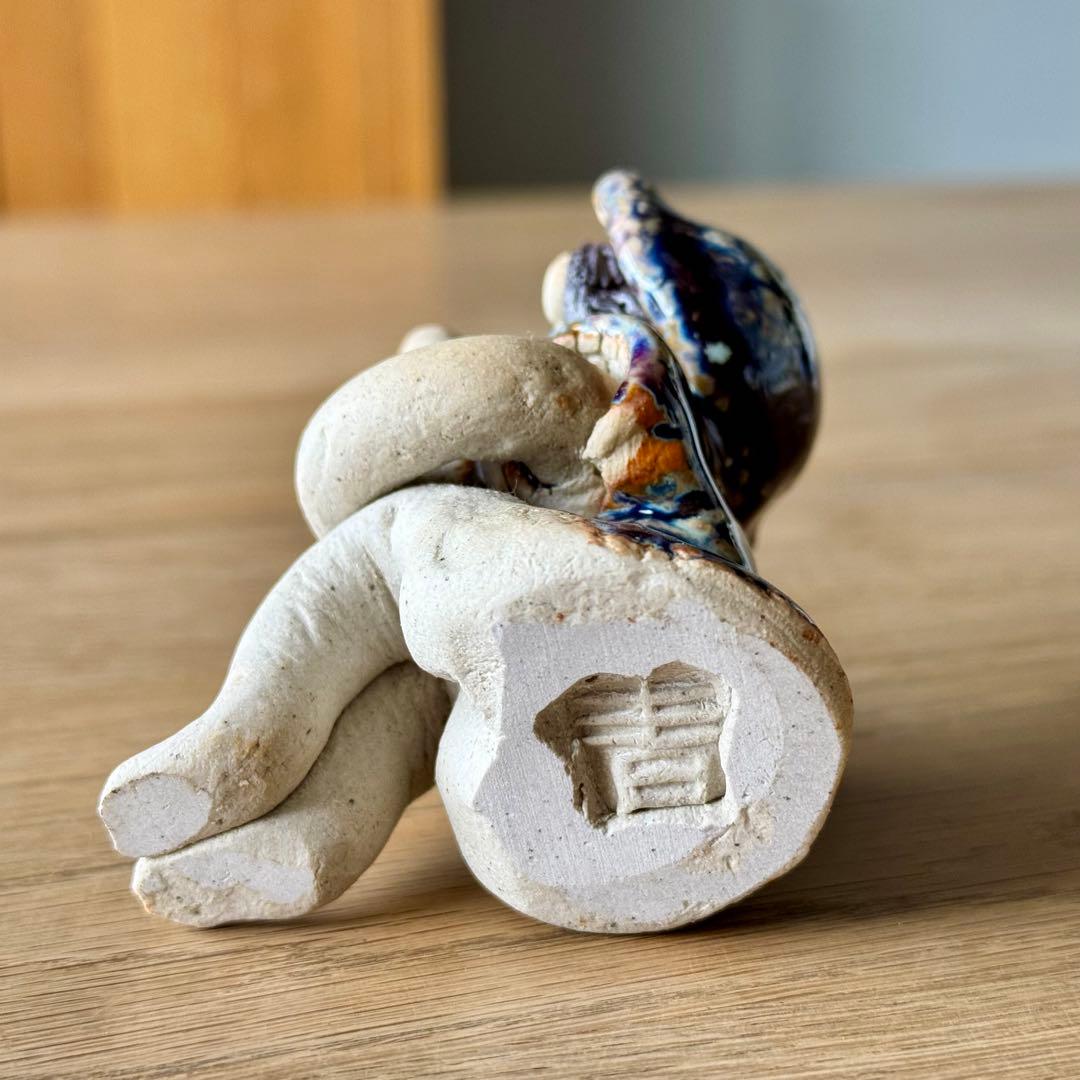 美品⭐︎砥部焼 青芳窯　青芳人形　5体　森元青芳氏作