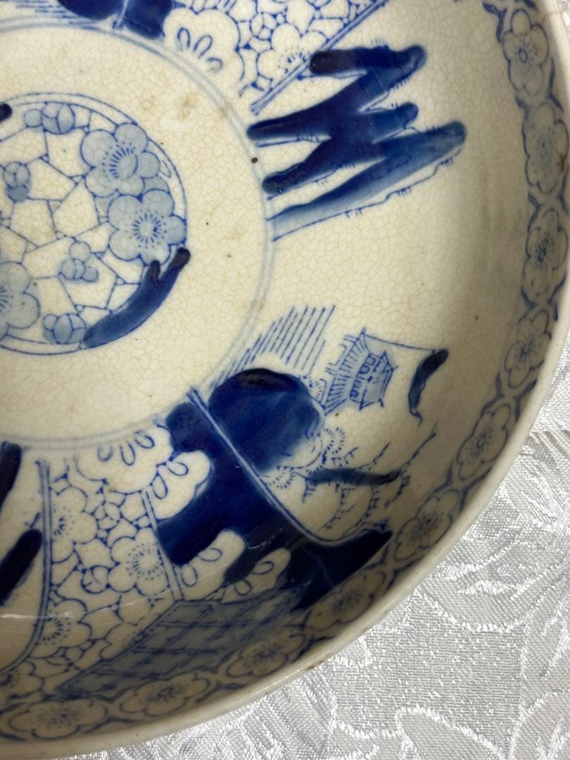 中国　染付　古伊万里　伊万里　ミツ丼