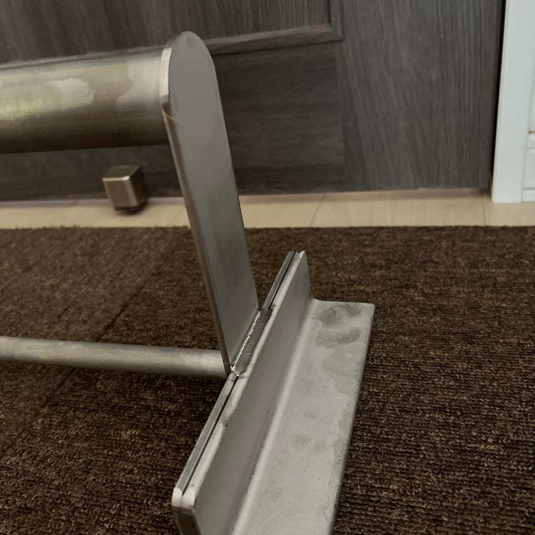 猛禽類用のパーチ ステンレス 30センチ リング付き