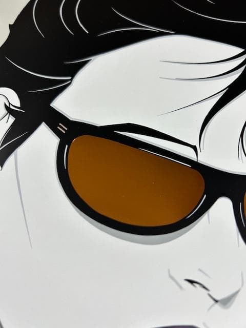 額装済/ゴールドサングラス（パトリック ナーゲル）/アートポスター