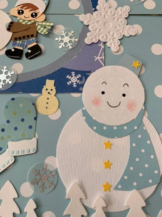 クラフトパンチ】☆アルバム飾り☆冬のクラフト☆男の子用