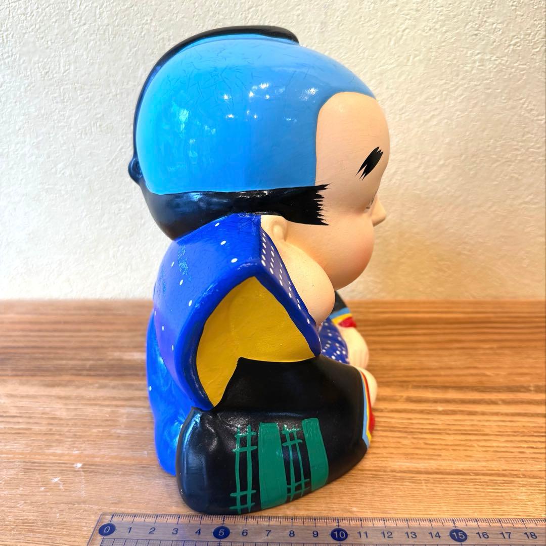 福助人形　貯金箱　縁起物　置物　商売繁盛　骨董　約20cm×22.7cm