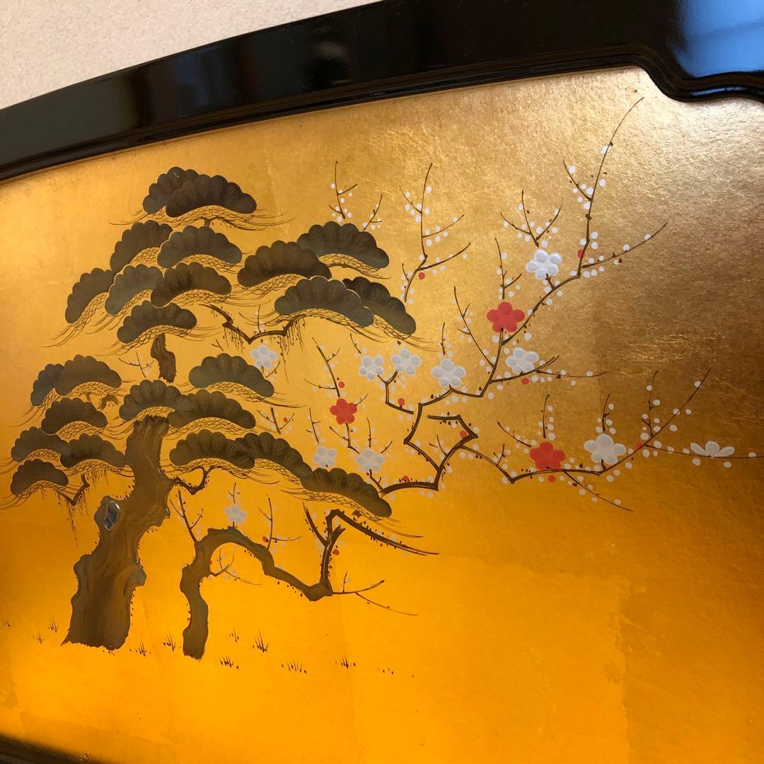 Luna専用屏風　松竹梅　伝統工芸品金沢金箔