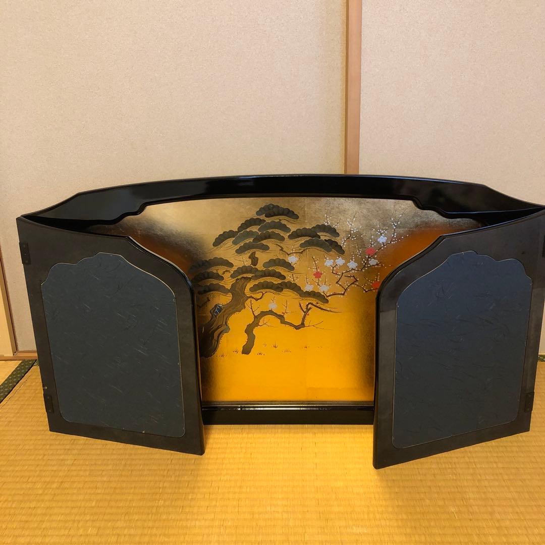 Luna専用屏風　松竹梅　伝統工芸品金沢金箔