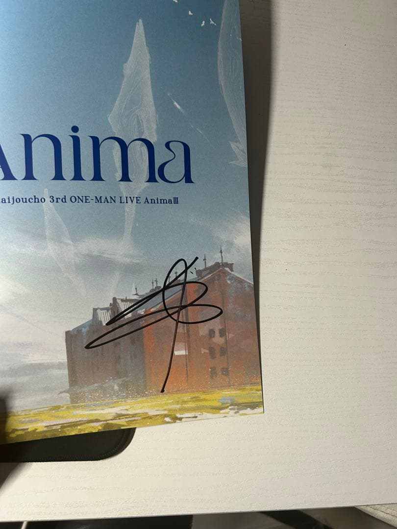 ヰ世界情緒 直筆サイン入り「AnimaⅢ」ライブパンフレット