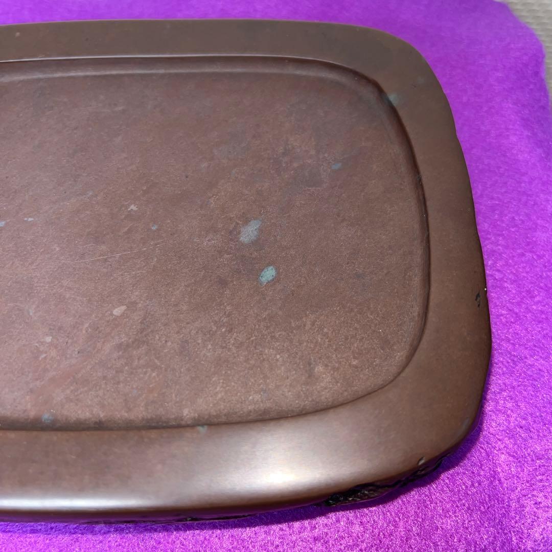 ⭕️赤間硯 日本工芸会正会員 下井百合昭 号 昭竜山 野面硯