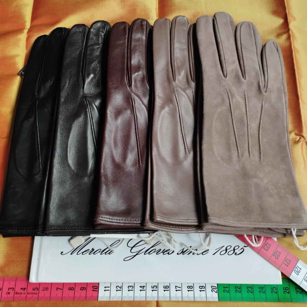 メローラ ナッパトープ色 ライニングなし グローブ 革手袋 MEROLA