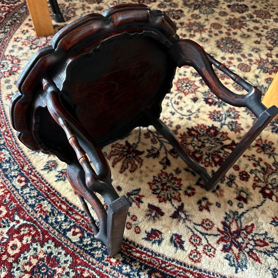 李朝 ソバン 小盤 韓国 お膳 花形 φ35cm 虎脚 虎足 花台 - メルカリ