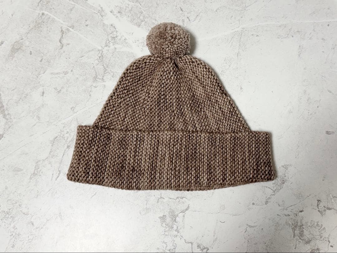 misha & puff garter hat affogato 4-8y
