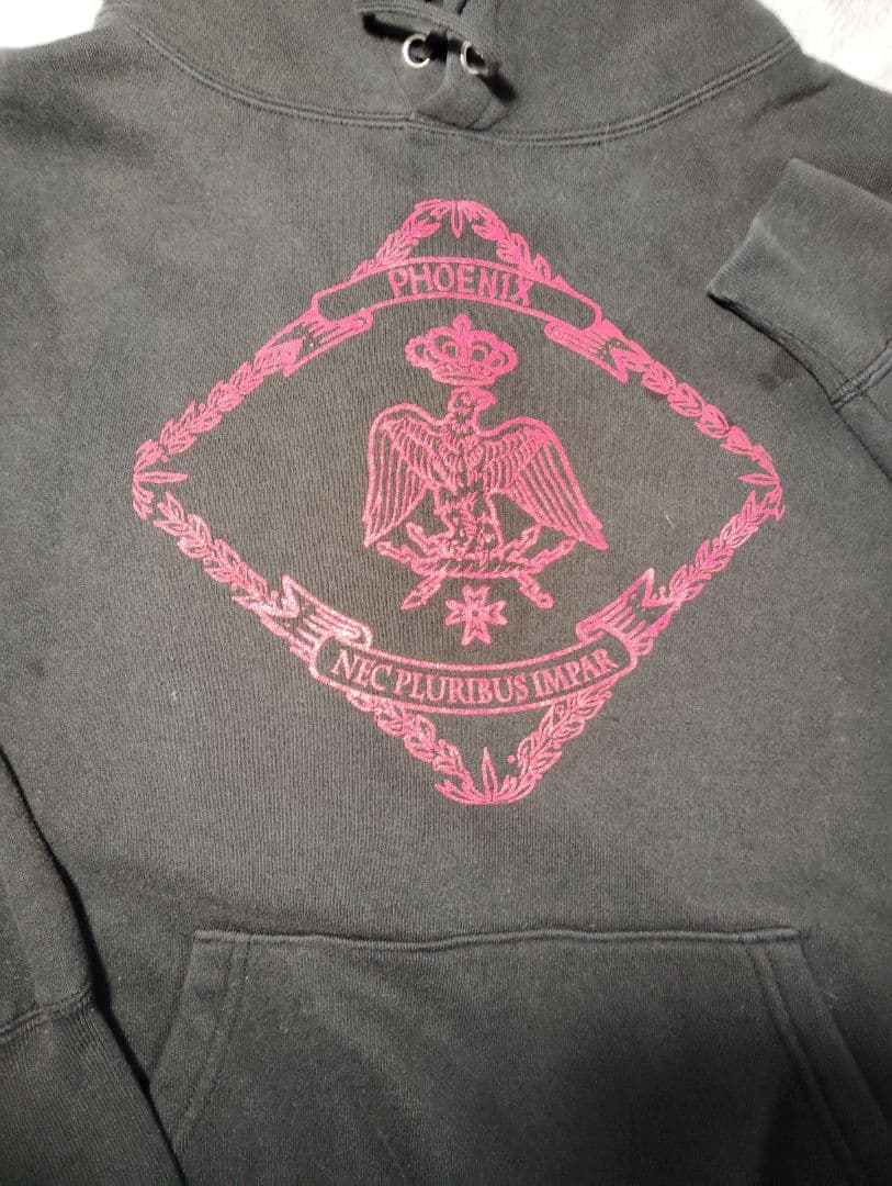 PHOENIX ロゴ刺繍 黒パーカー ヴィンテージ バンドT ダフト・パンク