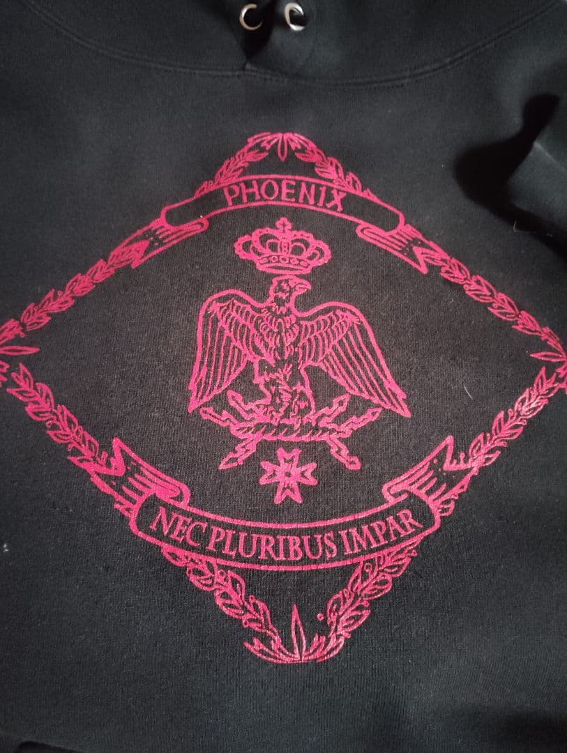 PHOENIX ロゴ刺繍 黒パーカー ヴィンテージ バンドT ダフト・パンク