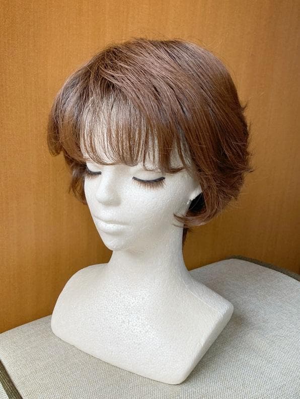 MALIBU マリブ　フェザリーカールショート　チョコブラウンプリン