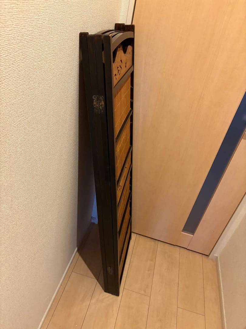 ビンテージ 竹簾屏風 すだれ 衝立 透かし彫り パーテーション 間仕切り