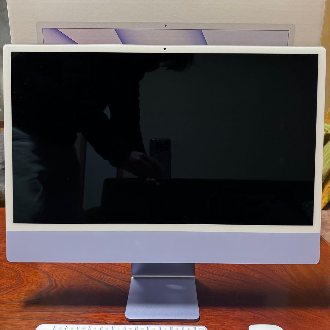 iMac M1 24インチ 8GB／256GB パープル 24インチiMac [整備済製品] 8コアCPUと8コアGPUを搭載したApple M1